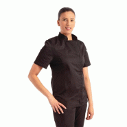 Veste de cuisine femme zippée légère Springfield Chef Works noire XL - XL 0615402269773