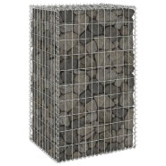 Vidaxl mur en gabion avec couvercles acier galvanisé 60x50x100 cm 147812