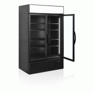 Vitrine réfrigérée noire FSC1200H BLACK - 2 portes  TEFCOLD