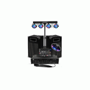 BM Sonic Pack sonorisation 50 100 personnes Initiation DJ Enceintes Ampli Table de Mixage Bluetooth, Kit d'éclairage EOS + OVNI LED - 3666638033109