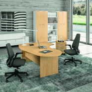 Bureau ergonomique  Idea Pano - Quadrifoglio. - 200, Chêne moyen , Droite_0