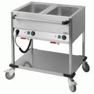 Chariot bain-marie - 2 x GN 1/1 - L 700 mm | Casselin - CCBM2H