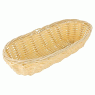 Corbeille effet osier 23x9x5cm polypropylène - par 12