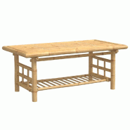 Décoshop26 - Table basse de salon design exotique 110 x 55 x 45 cm bambou avec une finition naturelle DEC037001 - Bambou 3000263040185