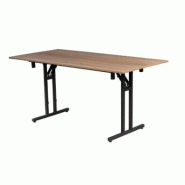 Emh Table de réunion pliante 160x80 cm décor chêne Sonoma – plateau mélaminé – bureau, collectivité et salle de réunion - marron TABREU160X80SON Emh Table de réunion pliante 160x80 cm décor chêne Sonoma – plateau mélaminé – bureau, collectivité et salle de réunion - marron TABREU160X80SON