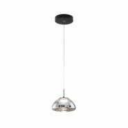 Fabas Luce Suspension Lucille En Métal Et Verre Borosilicate Fumé, Led 8 W À Intensité Variable, Température De Couleur 2700 K/3000 K/4000 K, Ø Fabas Luce Suspension Lucille En Métal Et Verre Borosilicate Fumé, Led 8 W À Intensité Variable, Température De Couleur 2700 K/3000 K/4000 K, Ø