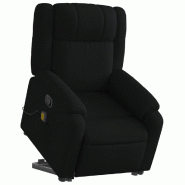 Fauteuil de massage inclinable Noir Tissu Modèle Nervoriax - 8721012177048