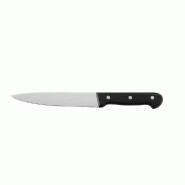 METRO PROFESSIONAL Couteau de boucher Universal knives, acier inoxydable, 18 cm, noir - noir inox 4067373639998