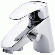 Mitigeur bain-douche monodin n monotrou, avec inverseur automatique à bouton poussoir et clapet anti-retour, sans flexible ni douchette, chr Mitigeur bain-douche monodin n monotrou, avec inverseur automatique à bouton poussoir et clapet anti-retour, sans flexible ni douchette, chr