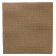 Serviette en ouate gaufré 2 plis chocolat 20x20cm - par 2400