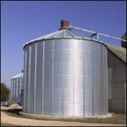 Silos extérieurs avec montants en tôle d'acier galvanisé z450 Silos extérieurs avec montants en tôle d'acier galvanisé z450