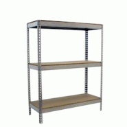 SimonRack Étagère Industrielle, 1500x1200x750 mm, 3 Niveaux en bois, Étagère Charge Lourde, Galvanisé/Bois - Simonforte - métal 8435104961421 SimonRack Étagère Industrielle, 1500x1200x750 mm, 3 Niveaux en bois, Étagère Charge Lourde, Galvanisé/Bois - Simonforte - métal 8435104961421