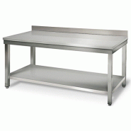 Table de travail 1000mm murale P600 inox