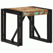 VidaXL Table basse multicolore 40x40x35 cm bois de récupération massif Modèle Signature Moderne - 4016683