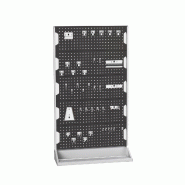 Rack Perfo Fixe Simple Face avec 5 Panneaux et 40 Accessoires - LxPxH : 1000x550x1775 mm_1