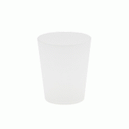 GOBELET CAFE 10cl - Givré - Café-Dégustation vin et spiritueux - transparent plastique polypropylène 0000000010