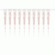 Guirlande de fanions or rose chiffre 60 - 84843