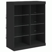 Helloshop26 - Buffet bahut commode armoire meuble de rangement organisateur cuisine salle de séjour salon avec lumières LED 81 x 37 02_0030045 - 300 Helloshop26 - Buffet bahut commode armoire meuble de rangement organisateur cuisine salle de séjour salon avec lumières LED 81 x 37 02_0030045 - 300