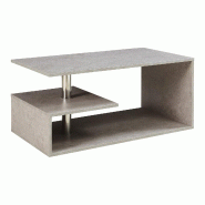 Helloshop26 - Table basse console d'appoint 90 x 50 x 41 cm effet béton clair 03_0010794 03_0010794 - 3000225414849