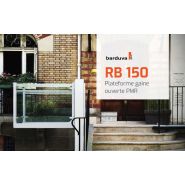 Plateforme monte-escalier verticale, esthétique et moderne pour personnes à mobilité réduite- hauteur de levée jusqu'à 3 mètres - Barduva RB150