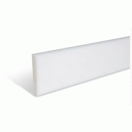Plinthe polyethylene blanc h100mm sans profil d'insert Plinthe polyethylene blanc h100mm sans profil d'insert