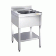 Plonge inox 700x700mm avec 1 bac PREMIUM - GOLDINOX - inox 3701770815548 Plonge inox 700x700mm avec 1 bac PREMIUM - GOLDINOX - inox 3701770815548