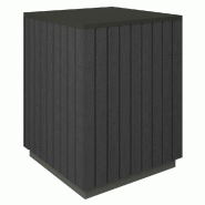 Podium haut Vertigo T03 MDF noir et noir 45x45x60cm