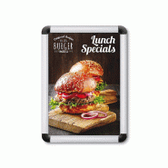 SHOWDOWN Displays Exposiciónate Cadre Clic-Clac Slim A4 Coins Arrondis 20 mm KRA4R20 - argenté aluminium 8595578300352