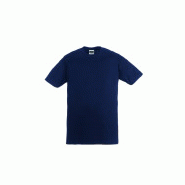 TEE SHIRT HIKE 100% 190g/m² coton col rond BLEU fonce