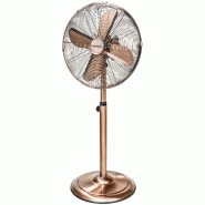 Ventilateur sur pied panier H.45cm 50 Watts finition cuivré