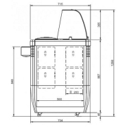 Vitrine à crèmes glacées pour chr, traiteurs, boulangeries, pâtisseries, marchands de glace et snacks -  globo retro 220 iarp_1
