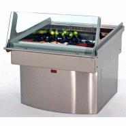 Vitrine réfrigérée à poissons - Inox AISI 304/316 - Réfrigération statique - Fabrication italienne Vitrine réfrigérée à poissons - Inox AISI 304/316 - Réfrigération statique - Fabrication italienne