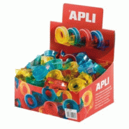 Apli Lot de 60 Ruban adhésif transparent, 15mm x 10m, avec dévidoir - 8410782120827