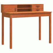 Bureau avec tiroir Cire marron 110 x 50 x 93 cm Pin massif Modèle Solaris Horizon Plus - 8721364590861