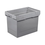 Caisse plastique delta grise 74 litres h.425 Caisse plastique delta grise 74 litres h.425