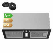 CIARRA Hotte Aspirante Encastrable 52 cm 404 m³/h 3 Vitesses, hotte aspirante Noir CBCB5937A - noir inox CBCB5937A CIARRA Hotte Aspirante Encastrable 52 cm 404 m³/h 3 Vitesses, hotte aspirante Noir CBCB5937A - noir inox CBCB5937A
