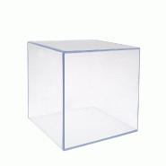 Cube démontable 25x25cm - Présentoir transparent en PMMA