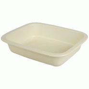 Firplast Barquette GN 1/8 beige en PP 160 x 130 x 45 mm (x792) - marron 3700466017266