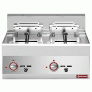 Friteuse électrique , s-powerfull 2 x10 litres-a poser - 400x650x28... - PE65/F20-7T-9_9KW-N