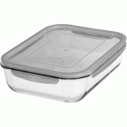 GastroMax Boîte de conservation en verre, 2,7 litres, gris - transparent verre K80987 GastroMax Boîte de conservation en verre, 2,7 litres, gris - transparent verre K80987
