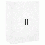 Helloshop26 - Armoire murale blanche design pratique salon chambre 69,5 x 34 x 90 cm en bois d'ingénierie blanc 02_0048586 - blanc Bois massif 300023