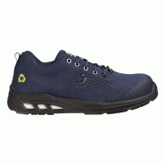 Safety Jogger - Baskets de sécurité basses décontractées ultra-respirantes avec embout en acier ECOFITZ bleu marine S1P Bleu Marine Taille 39 - 39