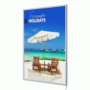 SHOWDOWN Displays Exposiciónate Boîte D'affichage Lumineux LED Économie A0 PLEDEA0G19 - argenté aluminium PLEDEA0G19