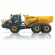 Tombereau articulé HYUNDAI HA45A - Série A, 45 tonnes, essieu arrière tandem, suspension indépendante Tombereau articulé HYUNDAI HA45A - Série A, 45 tonnes, essieu arrière tandem, suspension indépendante