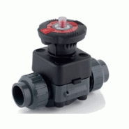 Vanne PVC à membrane EPDM - raccord à bride D 020 PN 10 - Référence 31VMOV020E