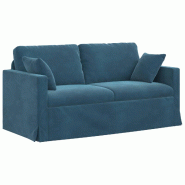 VidaXL Canapé Bleu 158 x 78 x 80 cm Velours Modèle Atlas Flex Pro - 42024430