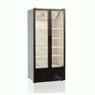 Vitrine réfrigérée verticale 2 portes AURA - EUROVITRINE - 0.89m x 0.74m x 1m99 - 535L - Température +2°C à +10°C