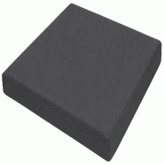 CLP Galette de chaise Smilla Tissu HBT: 5x50x50 cm Gris foncé - gris textile 327077