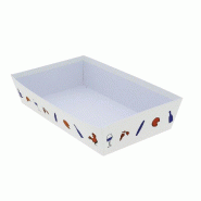 Corbeille carton rectangle 
