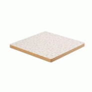 Emh Plateau de table professionnel terrazzo 70x70 cm – bois mélaminé avec chant décor bois - multicolore PLATMEL70X70TERRAZ